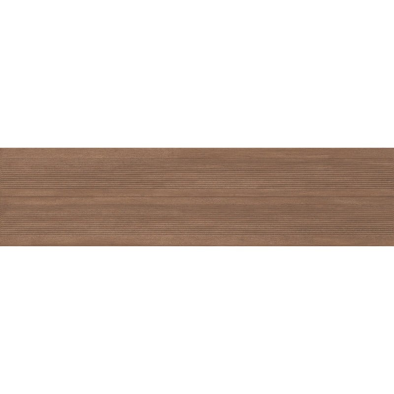 Mexen Prestige Wood Brauner glasierter Feinsteinzeug, rektifiziert G1, wandfliese in Holzoptik 120 x 30 cm, matt