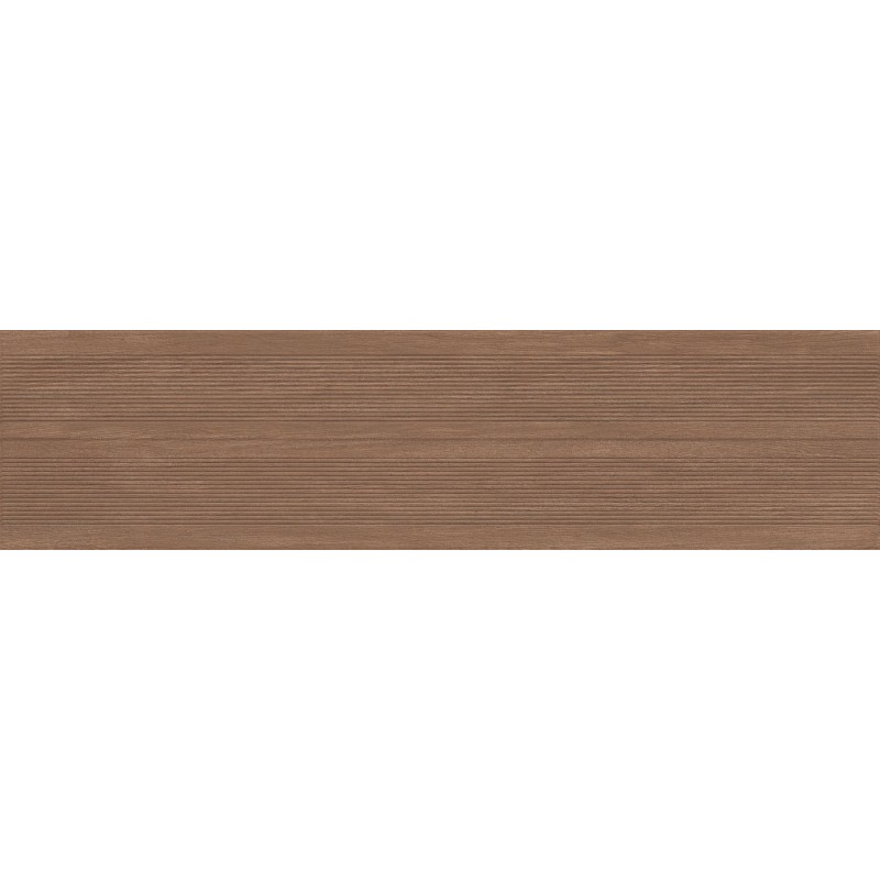 Mexen Prestige Wood Brauner glasierter Feinsteinzeug, rektifiziert G1, wandfliese in Holzoptik 120 x 30 cm, matt
