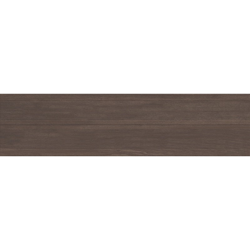 Mexen Prestige Wood Coffee glasiertes Feinsteinzeug rekt. G1, holzähnliche Wandfliese 120 x 30 cm, matt - TL706-120-030-51