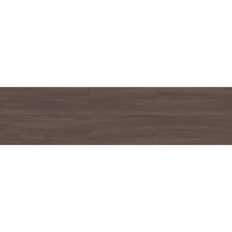 Mexen Prestige Wood Coffee glasiertes Feinsteinzeug rekt. G1, holzähnliche Wandfliese 120 x 30 cm, matt - TL706-120-030-51