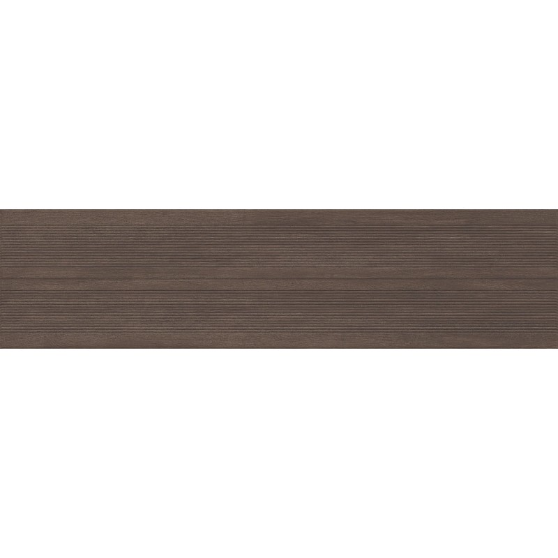 Mexen Prestige Wood Coffee glasiertes Feinsteinzeug rekt. G1, holzähnliche Wandfliese 120 x 30 cm, matt - TL706-120-030-51