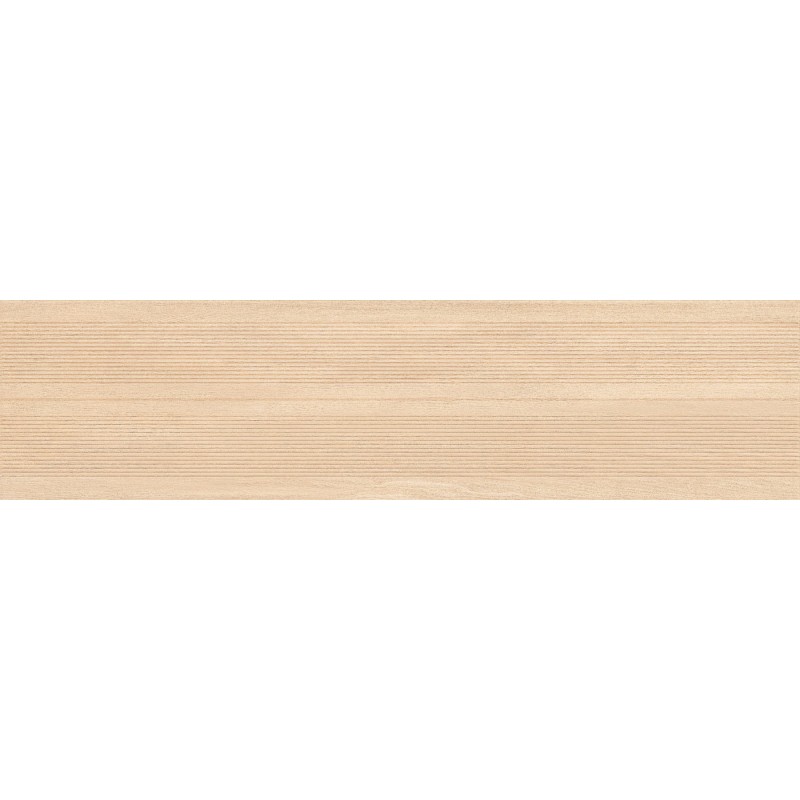 Mexen Prestige Wood Crema glasiertes Feinsteinzeug rekt. G1, holzähnliche Wandfliese 120 x 30 cm, matt - TL706-120-030-52