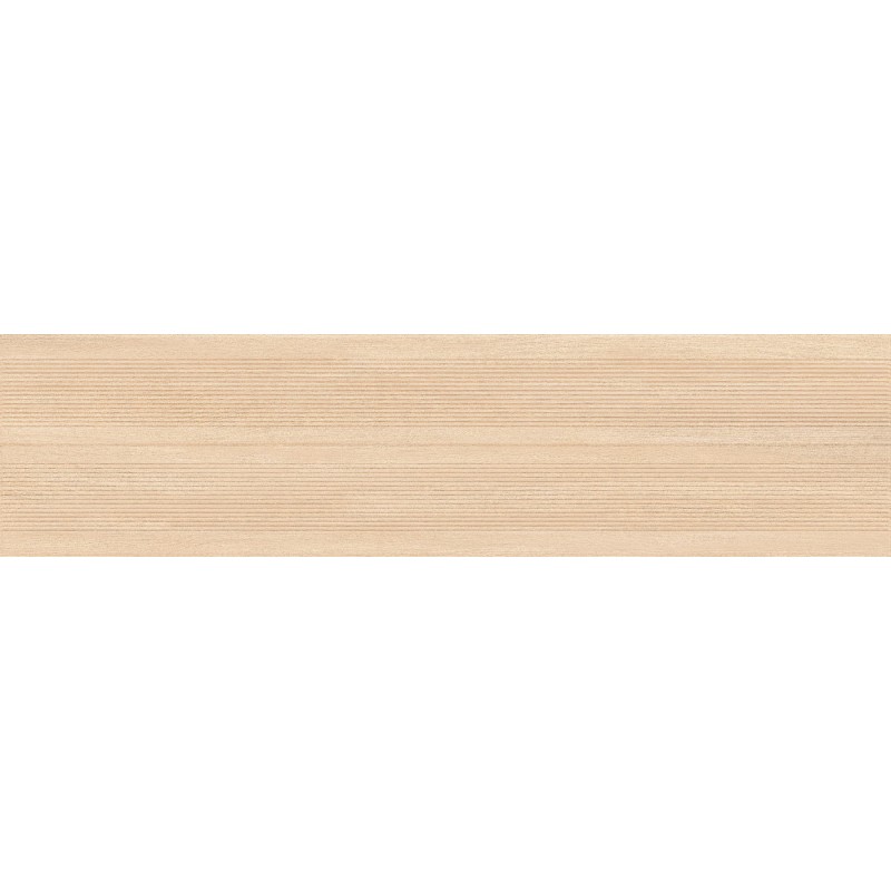 Mexen Prestige Wood Crema glasiertes Feinsteinzeug rekt. G1, holzähnliche Wandfliese 120 x 30 cm, matt - TL706-120-030-52