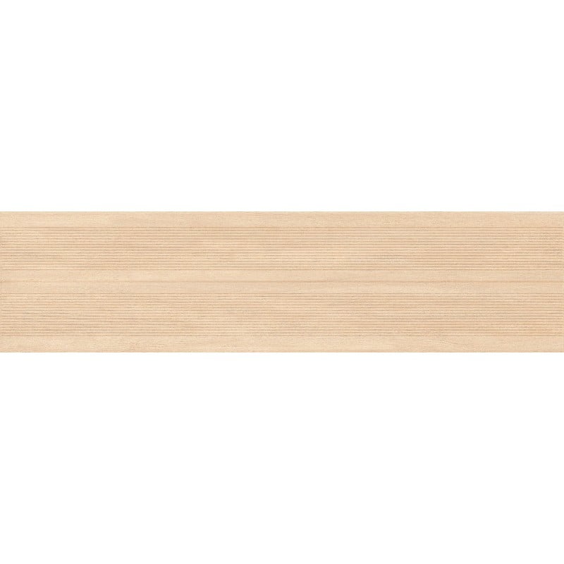 Mexen Prestige Wood Crema glasiertes Feinsteinzeug rekt. G1, holzähnliche Wandfliese 120 x 30 cm, matt - TL706-120-030-52