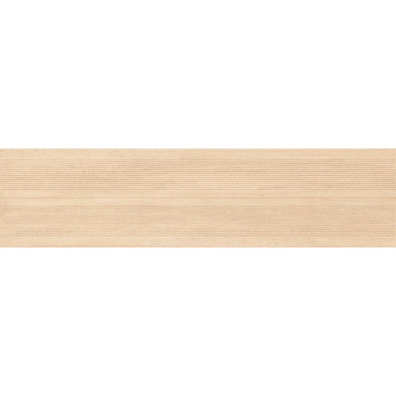 Mexen Prestige Wood Crema glasiertes Feinsteinzeug rekt. G1, holzähnliche Wandfliese 120 x 30 cm, matt - TL706-120-030-52