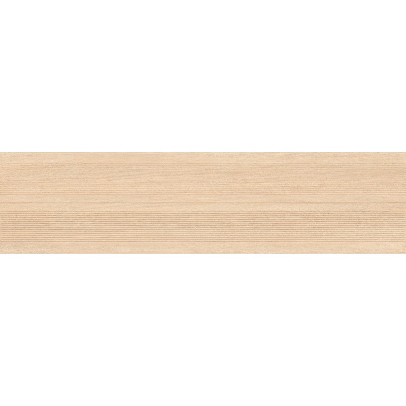 Mexen Prestige Wood Crema glasiertes Feinsteinzeug rekt. G1, holzähnliche Wandfliese 120 x 30 cm, matt - TL706-120-030-52