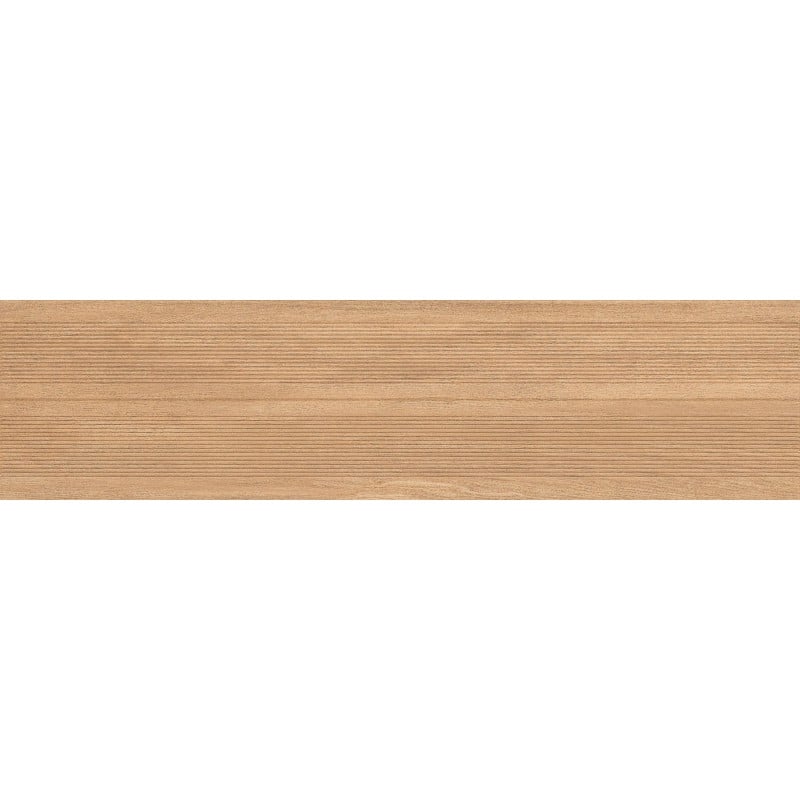 Mexen Prestige Wood Honey glasiertes Feinsteinzeug rekt. G1, holzähnliche Wandfliese 120 x 30 cm, matt - TL706-120-030-53