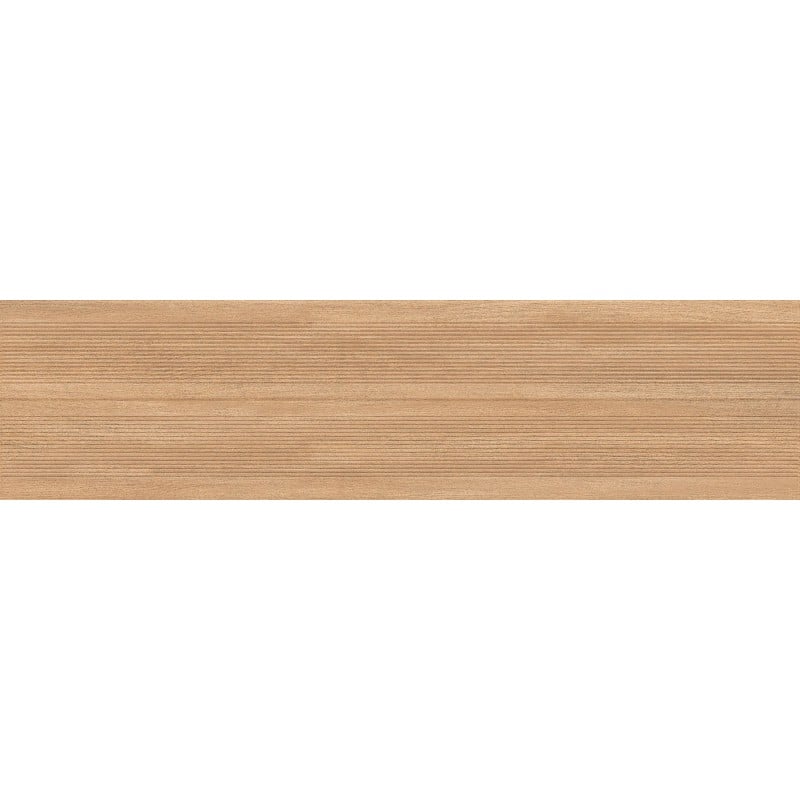 Mexen Prestige Wood Honey glasiertes Feinsteinzeug rekt. G1, holzähnliche Wandfliese 120 x 30 cm, matt - TL706-120-030-53