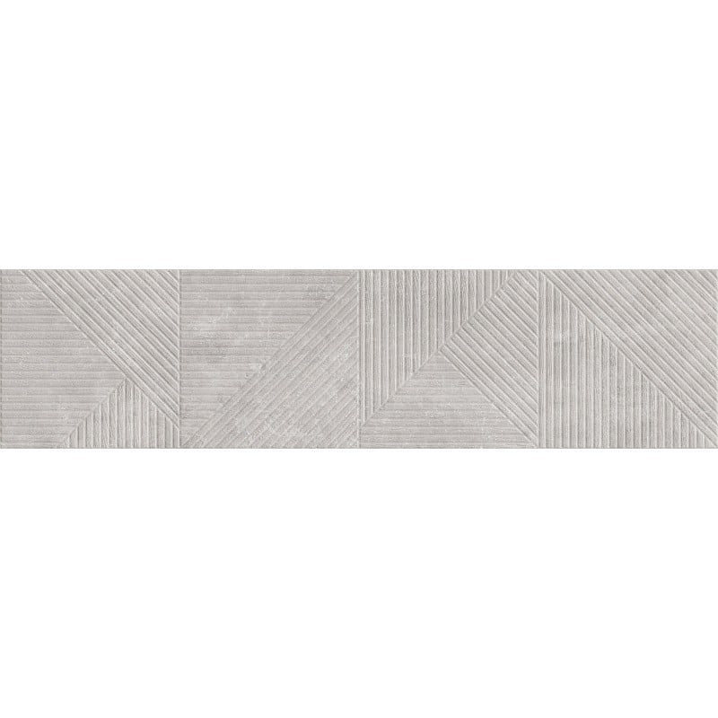 Mexen Magnifica Avenue Gris glasiertes Feinsteinzeug rek. G1, Wandfliese 120 x 30 cm, matt - TL707-120-030-50