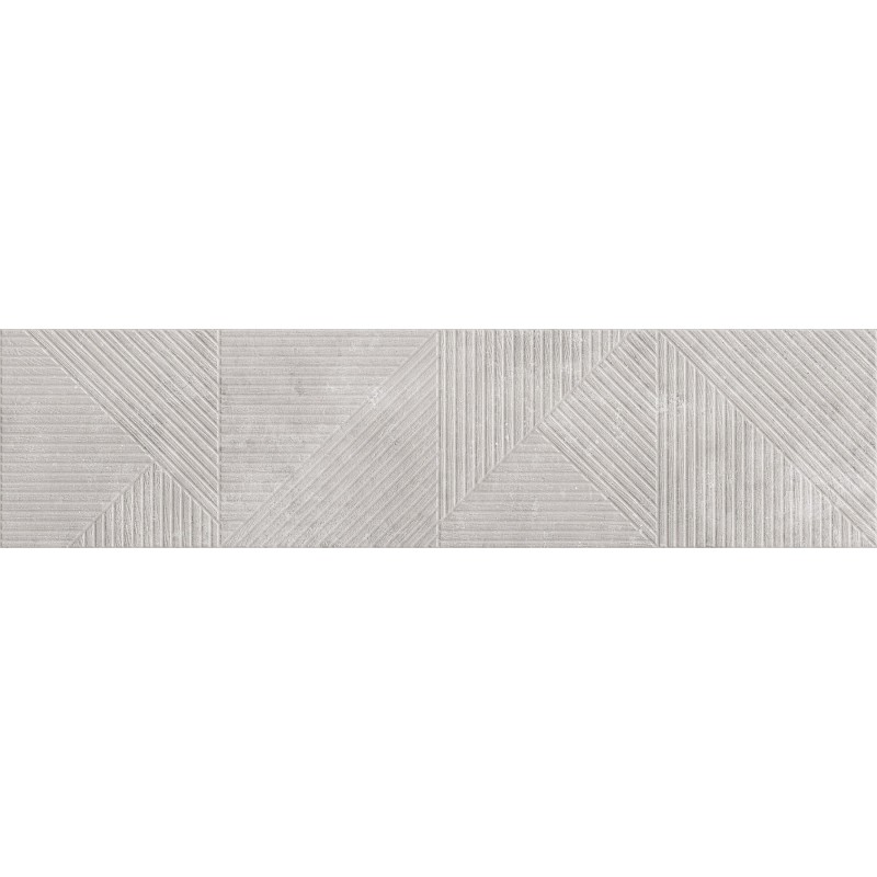 Mexen Magnifica Avenue Gris glasiertes Feinsteinzeug rek. G1, Wandfliese 120 x 30 cm, matt - TL707-120-030-50