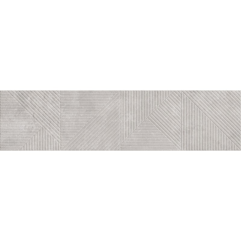 Mexen Magnifica Avenue Gris glasiertes Feinsteinzeug rek. G1, Wandfliese 120 x 30 cm, matt - TL707-120-030-50