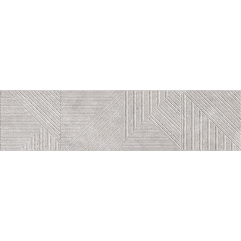 Mexen Magnifica Avenue Gris glasiertes Feinsteinzeug rek. G1, Wandfliese 120 x 30 cm, matt - TL707-120-030-50