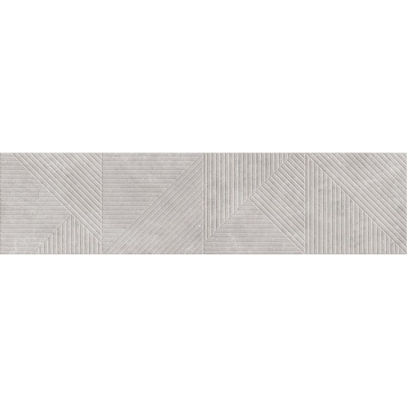 Mexen Magnifica Avenue Gris glasiertes Feinsteinzeug rek. G1, Wandfliese 120 x 30 cm, matt - TL707-120-030-50