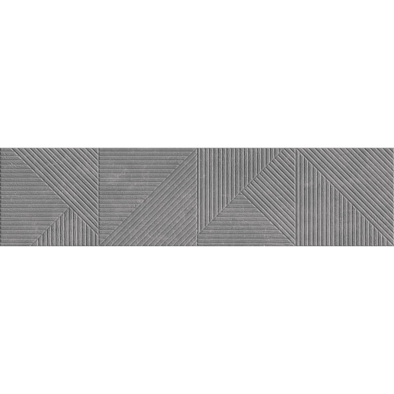 Mexen Magnifica Avenue Nero glasiertes Steingut rektifiziert. G1, Wandfliese 120 x 30 cm, matt - TL707-120-030-51