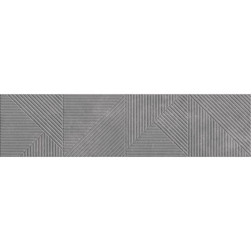 Mexen Magnifica Avenue Nero glasiertes Steingut rektifiziert. G1, Wandfliese 120 x 30 cm, matt - TL707-120-030-51