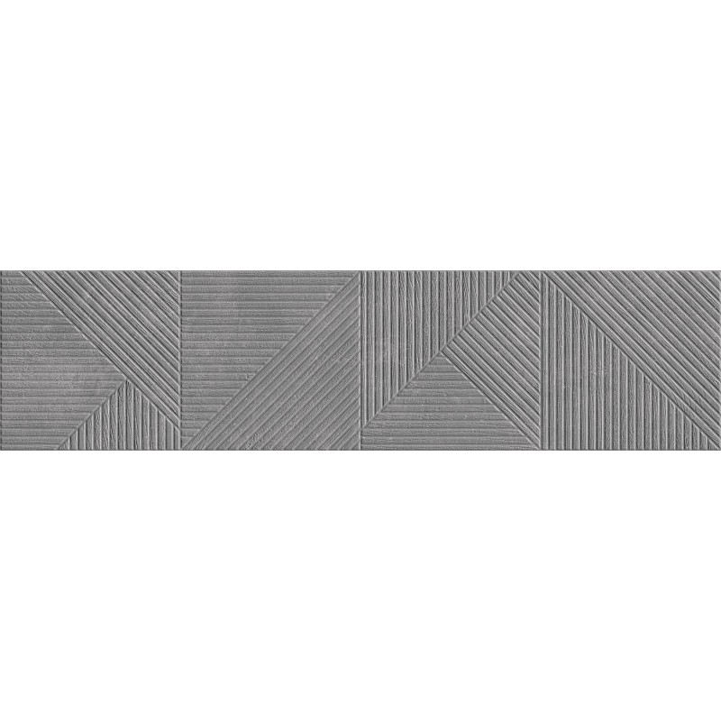 Mexen Magnifica Avenue Nero glasiertes Steingut rektifiziert. G1, Wandfliese 120 x 30 cm, matt - TL707-120-030-51