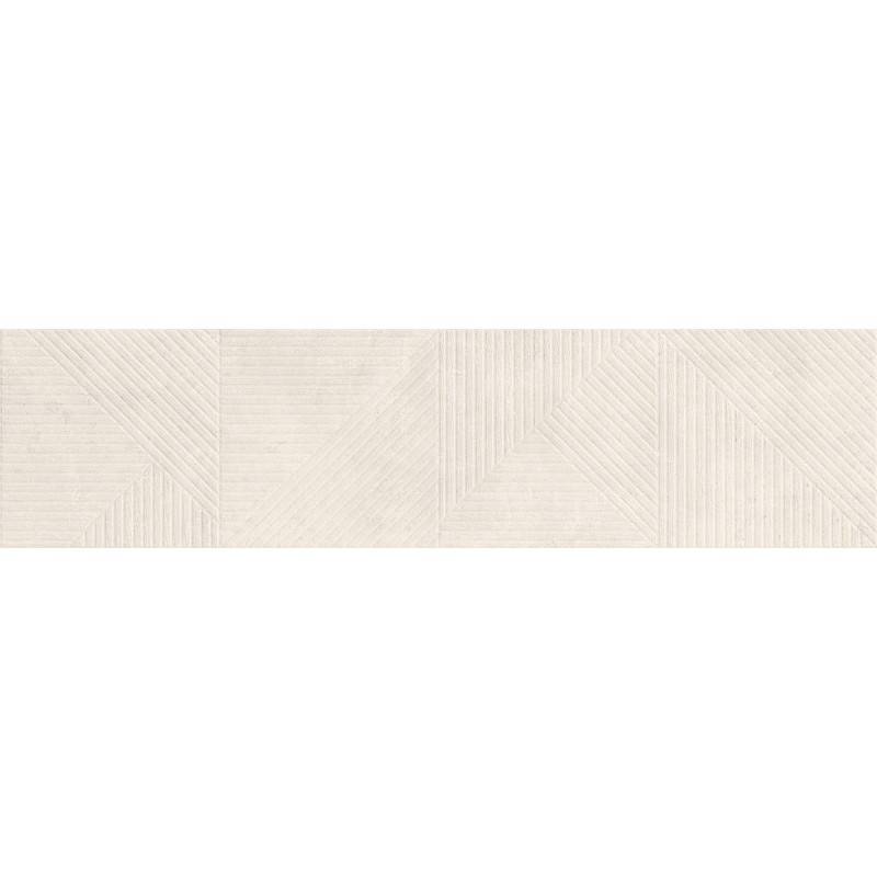 Mexen Magnifica Avenue Talc glasiertes Feinsteinzeug rekt. G1, Wandfliese 120 x 30 cm, matt - TL707-120-030-52