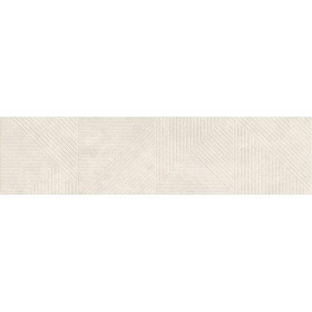 Mexen Magnifica Avenue Talc glasiertes Feinsteinzeug rekt. G1, Wandfliese 120 x 30 cm, matt - TL707-120-030-52