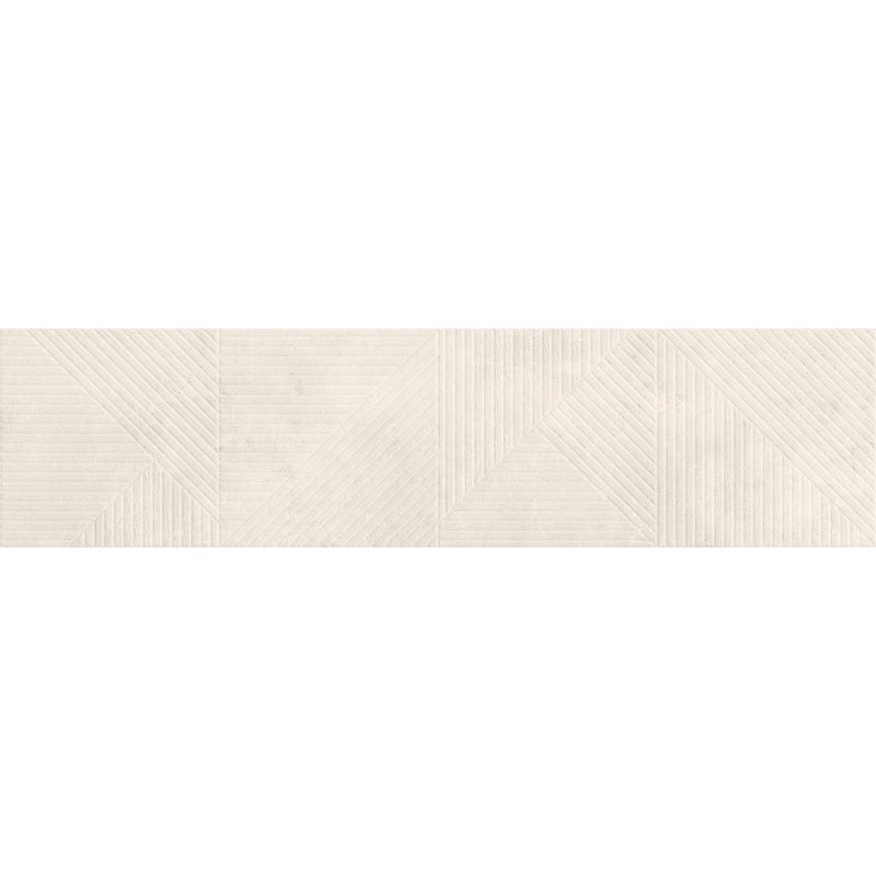 Mexen Magnifica Avenue Talc glasiertes Feinsteinzeug rekt. G1, Wandfliese 120 x 30 cm, matt - TL707-120-030-52