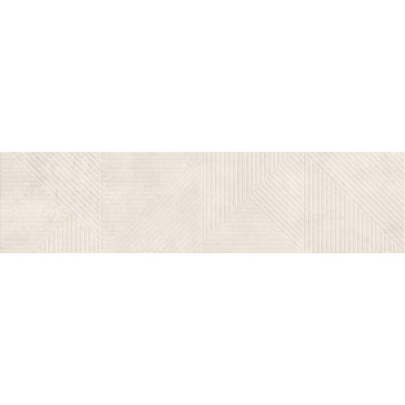 Mexen Magnifica Avenue Talc glasiertes Feinsteinzeug rekt. G1, Wandfliese 120 x 30 cm, matt - TL707-120-030-52