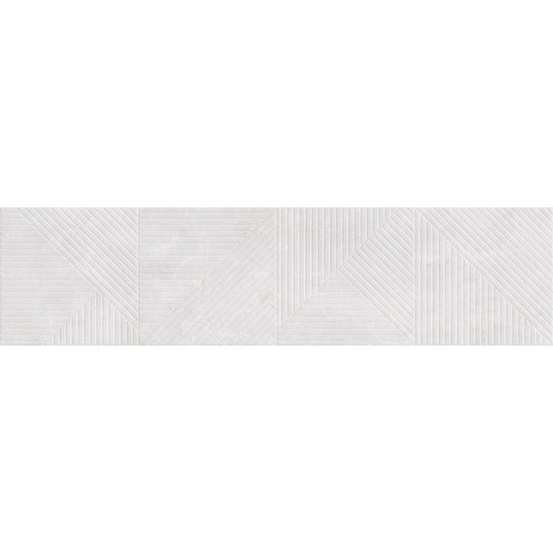 Mexen Magnifica Avenue Bianco glasiertes Feinsteinzeug rekt. G1, Wandfliese 120 x 30 cm, matt - TL707-120-030-53