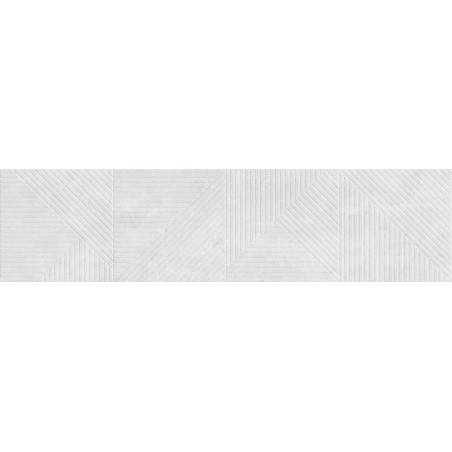 Mexen Magnifica Avenue Bianco glasiertes Feinsteinzeug rekt. G1, Wandfliese 120 x 30 cm, matt - TL707-120-030-53