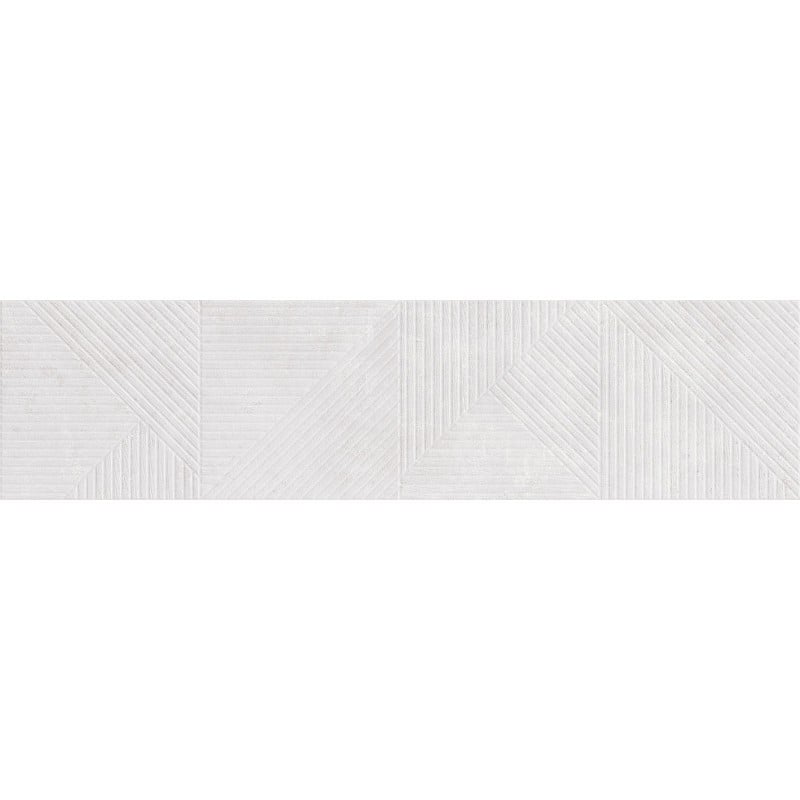 Mexen Magnifica Avenue Bianco glasiertes Feinsteinzeug rekt. G1, Wandfliese 120 x 30 cm, matt - TL707-120-030-53