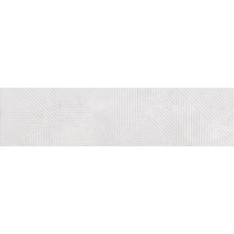 Mexen Magnifica Avenue Bianco glasiertes Feinsteinzeug rekt. G1, Wandfliese 120 x 30 cm, matt - TL707-120-030-53