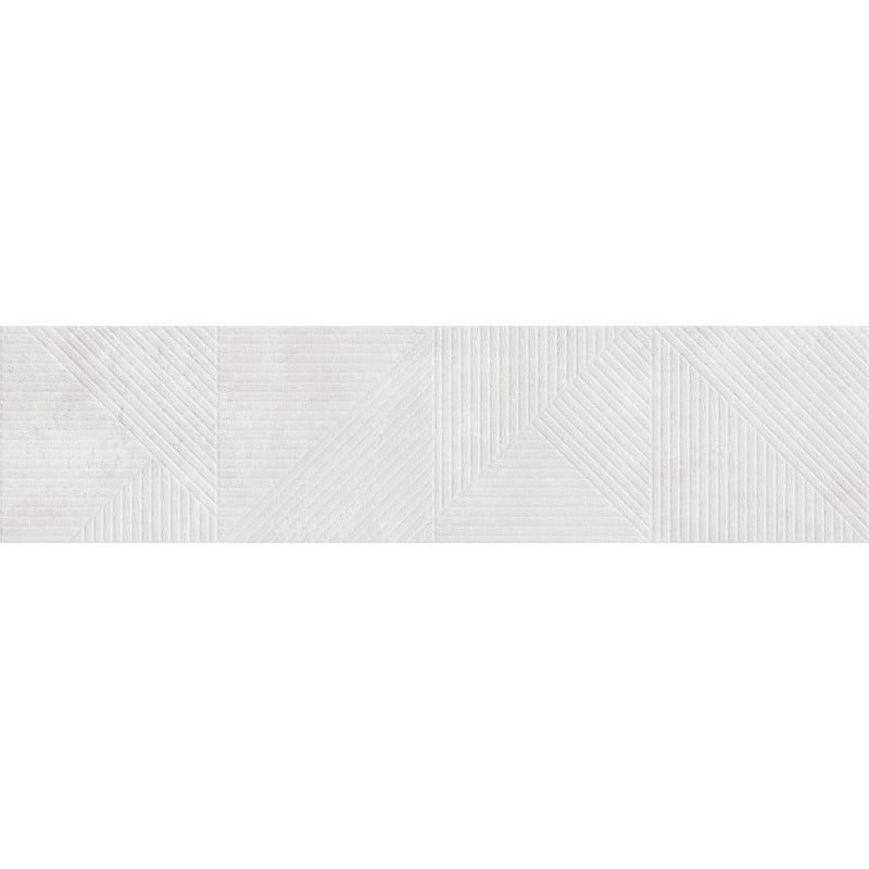 Mexen Magnifica Avenue Bianco glasiertes Feinsteinzeug rekt. G1, Wandfliese 120 x 30 cm, matt - TL707-120-030-53