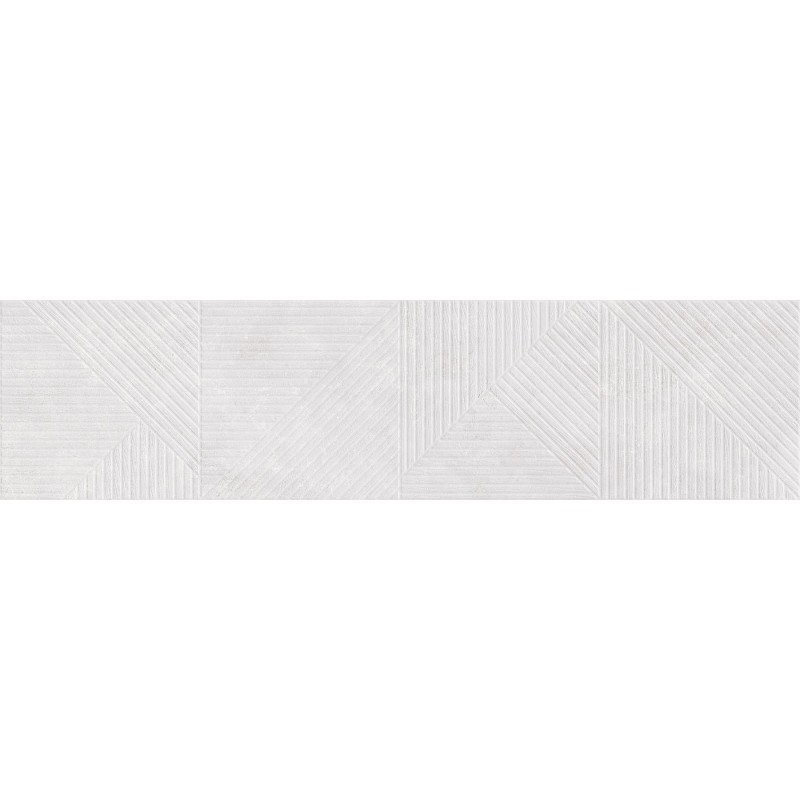 Mexen Magnifica Avenue Bianco glasiertes Feinsteinzeug rekt. G1, Wandfliese 120 x 30 cm, matt - TL707-120-030-53