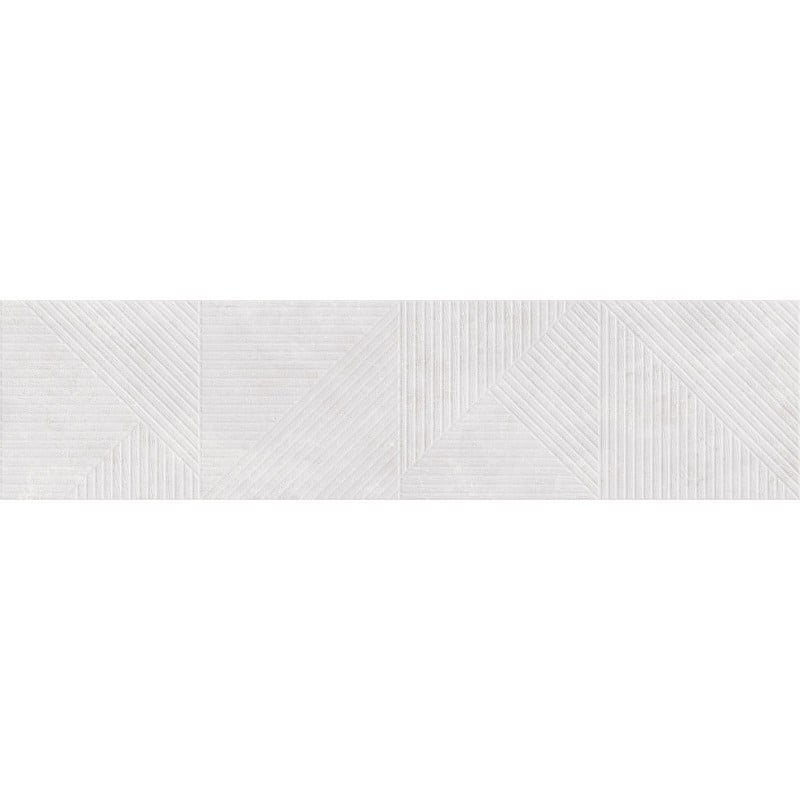 Mexen Magnifica Avenue Bianco glasiertes Feinsteinzeug rekt. G1, Wandfliese 120 x 30 cm, matt - TL707-120-030-53