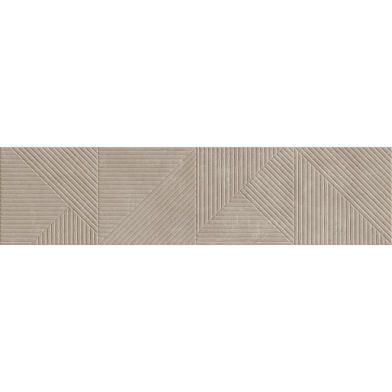 Mexen Magnifica Avenue Taupe glasiertes Feinsteinzeug rektifiziert. G1, Wandfliese 120 x 30 cm, matt - TL707-120-030-54