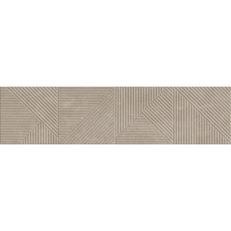 Mexen Magnifica Avenue Taupe glasiertes Feinsteinzeug rektifiziert. G1, Wandfliese 120 x 30 cm, matt - TL707-120-030-54