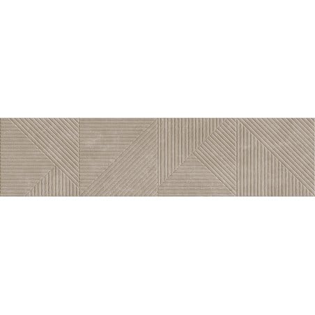 Mexen Magnifica Avenue Taupe glasiertes Feinsteinzeug rektifiziert. G1, Wandfliese 120 x 30 cm, matt - TL707-120-030-54