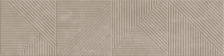 Mexen Magnifica Avenue Taupe glasiertes Feinsteinzeug rektifiziert. G1, Wandfliese 120 x 30 cm, matt - TL707-120-030-54