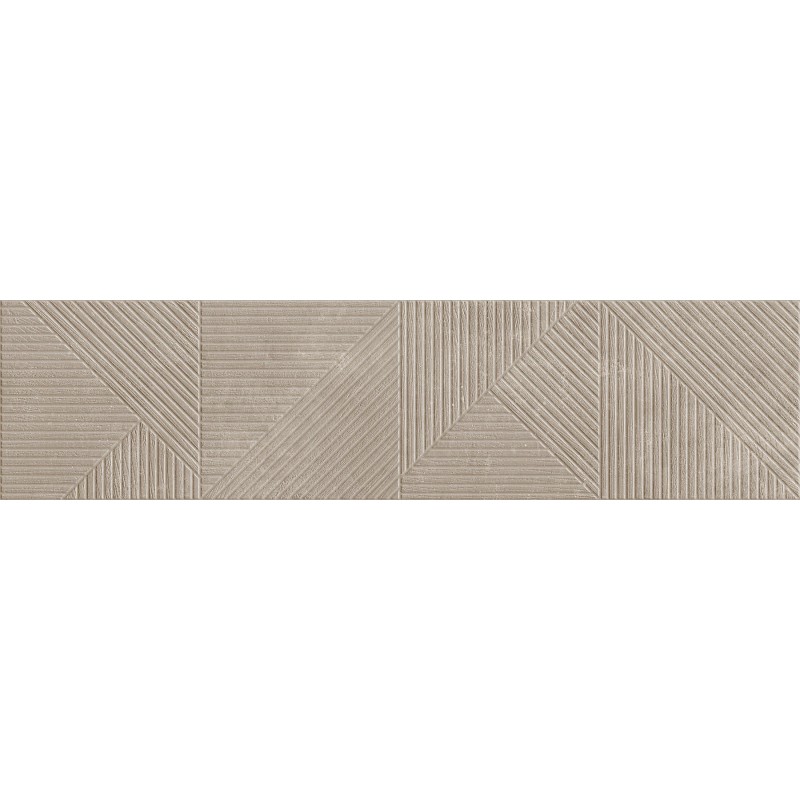 Mexen Magnifica Avenue Taupe glasiertes Feinsteinzeug rektifiziert. G1, Wandfliese 120 x 30 cm, matt - TL707-120-030-54