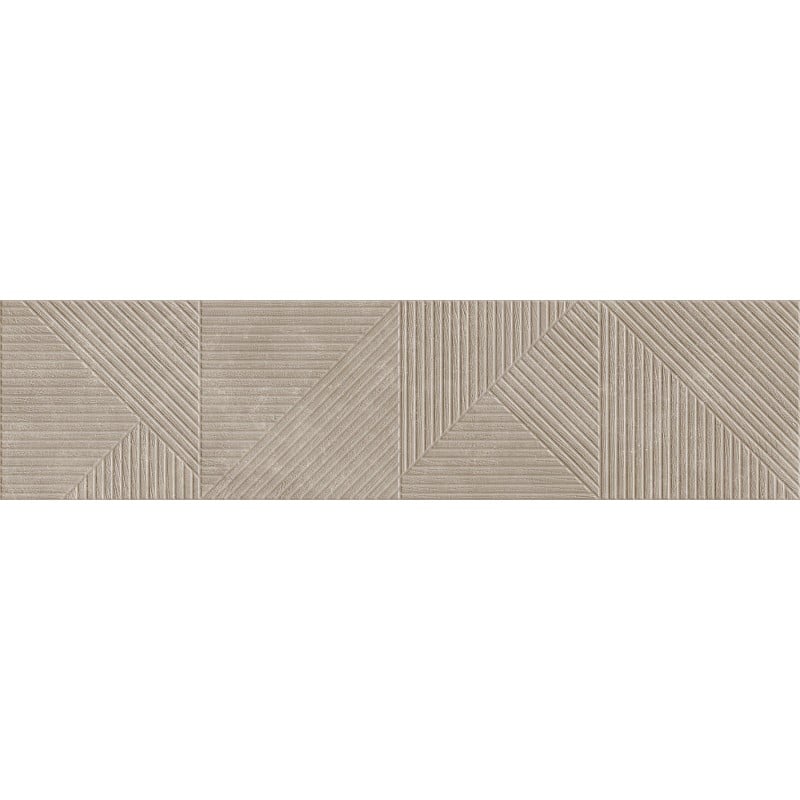 Mexen Magnifica Avenue Taupe glasiertes Feinsteinzeug rektifiziert. G1, Wandfliese 120 x 30 cm, matt - TL707-120-030-54