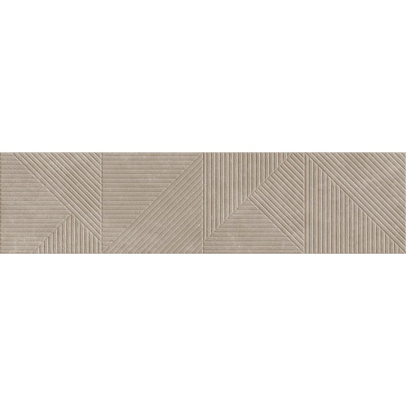 Mexen Magnifica Avenue Taupe glasiertes Feinsteinzeug rektifiziert. G1, Wandfliese 120 x 30 cm, matt - TL707-120-030-54