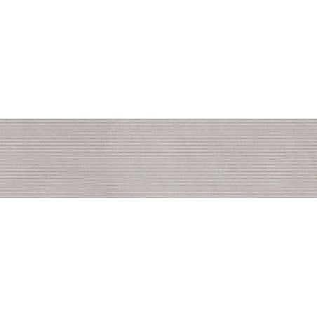 Mexen Oryol Liner Gris glasiertes Feinsteinzeug rekt. G1, Wandfliese 120 x 30 cm, Carving - TL708-120-030-51