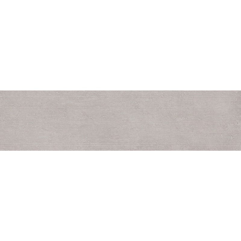 Mexen Oryol Liner Gris glasiertes Feinsteinzeug rekt. G1, Wandfliese 120 x 30 cm, Carving - TL708-120-030-51