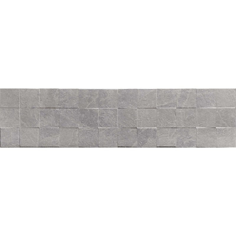 Mexen Icon Lyon Grigio glasiertes Feinsteinzeug rek. G1, Wandfliese 120 x 30 cm, matt - TL712-120-030-51