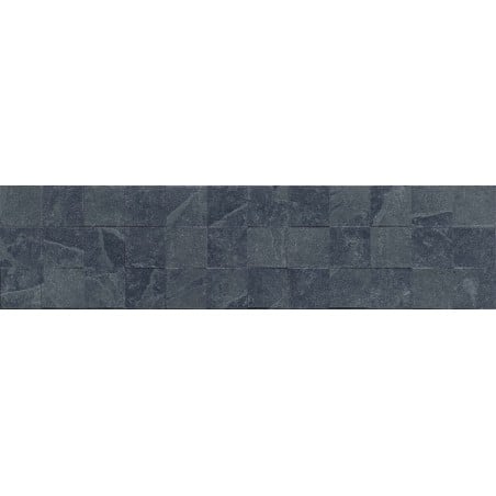 Mexen Icon Lyon Nero glasierter Feinsteinzeug rekt. G1, Wandfliese 120 x 30 cm, matt - TL712-120-030-52