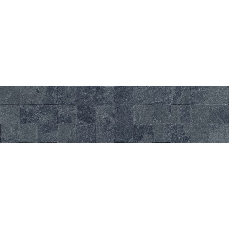 Mexen Icon Lyon Nero glasierter Feinsteinzeug rekt. G1, Wandfliese 120 x 30 cm, matt - TL712-120-030-52