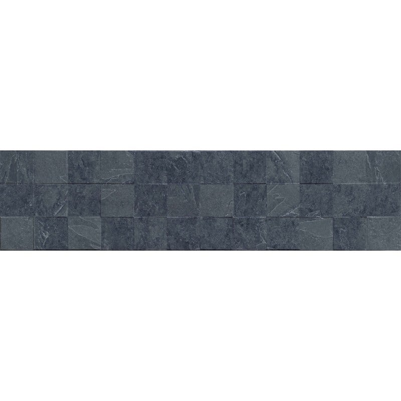 Mexen Icon Lyon Nero glasierter Feinsteinzeug rekt. G1, Wandfliese 120 x 30 cm, matt - TL712-120-030-52