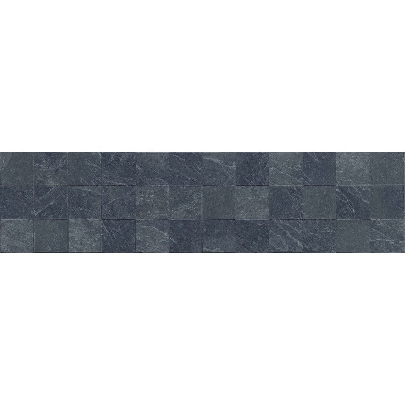 Mexen Icon Lyon Nero glasierter Feinsteinzeug rekt. G1, Wandfliese 120 x 30 cm, matt - TL712-120-030-52