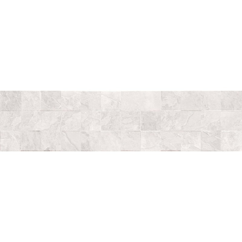 Mexen Icon Lyon Bianco glasiertes Feinsteinzeug rekt. G1, Wandfliese 120 x 30 cm, matt - TL712-120-030-53