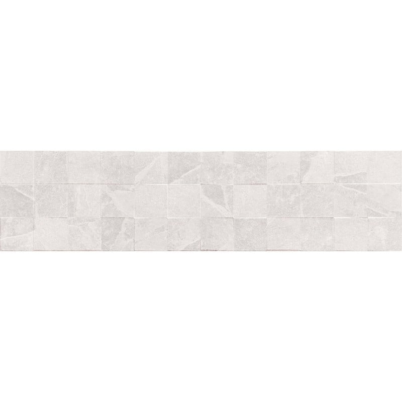 Mexen Icon Lyon Bianco glasiertes Feinsteinzeug rekt. G1, Wandfliese 120 x 30 cm, matt - TL712-120-030-53