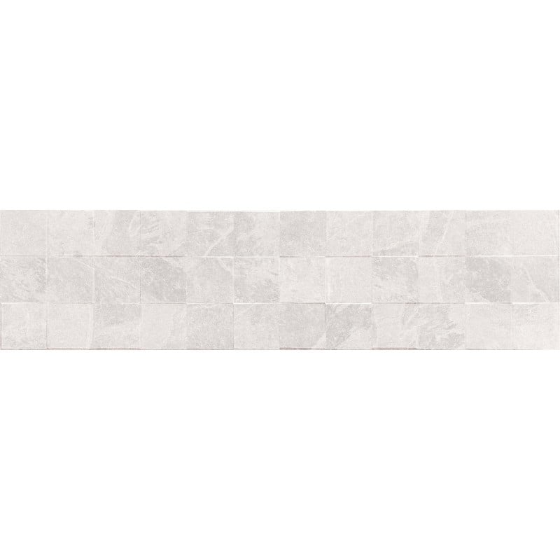Mexen Icon Lyon Bianco glasiertes Feinsteinzeug rekt. G1, Wandfliese 120 x 30 cm, matt - TL712-120-030-53