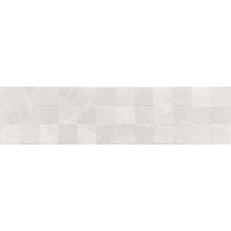 Mexen Icon Lyon Bianco glasiertes Feinsteinzeug rekt. G1, Wandfliese 120 x 30 cm, matt - TL712-120-030-53
