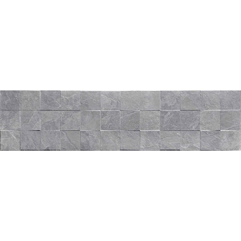 Mexen Icon Lyon Gris glasiertes Feinsteinzeug rekt. G1, Wandfliese 120 x 30 cm, matt - TL712-120-030-54